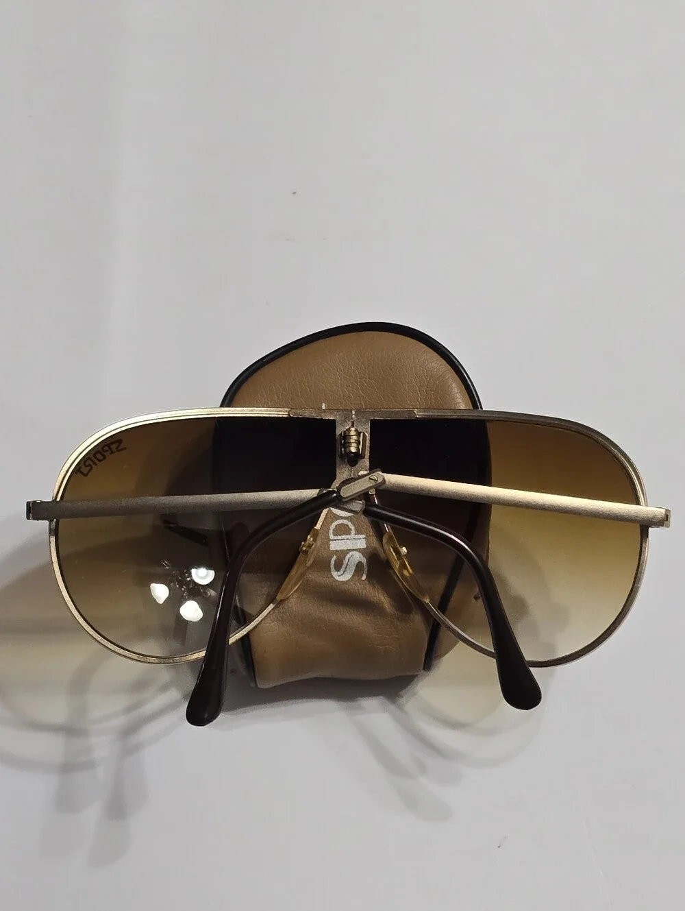 Vintage 80s Sport Brown Gradient Aviator Sunglasses